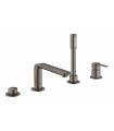 Combinação monocomando Grohe Lineare
para banheira e chuveiro 1/2" grafite duro escovado (19577AL1)