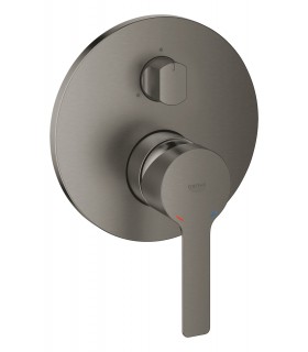 Misturador monocomando Grohe Lineare com desviador de 3 vias. Grafite duro escovado (24095AL1)