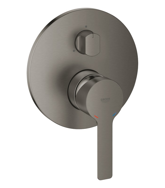 Compra online Misturador monocomando Grohe Lineare com desviador de 3 vias. Grafite duro escovado (24095AL1) en oferta al mejor precio