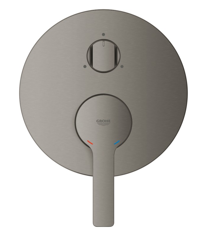 Compra online Misturador monocomando Grohe Lineare com desviador de 3 vias. Grafite duro escovado (24095AL1) en oferta al mejor precio