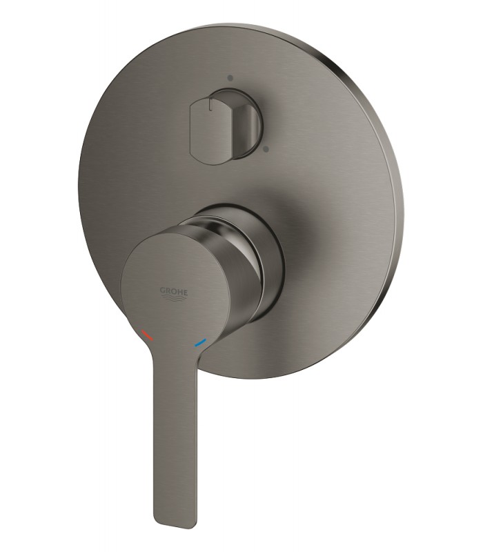 Compra online Misturador monocomando Grohe Lineare com desviador de 3 vias. Grafite duro escovado (24095AL1) en oferta al mejor precio
