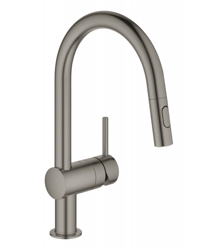Compra online Misturador monocomando para lavatório Grohe Minta 1/2" grafite duro escovado (32321AL2) en oferta al mejor precio