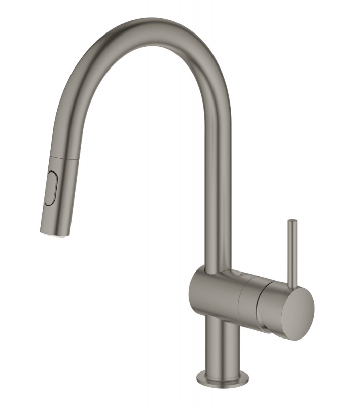 Compra online Misturador monocomando para lavatório Grohe Minta 1/2" grafite duro escovado (32321AL2) en oferta al mejor precio