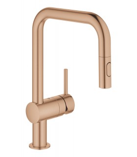 Misturador monocomando para lavatório Grohe Minta 1/2" escovado warm sunset (cobre escovado) (32322DL2)