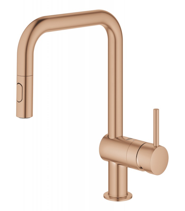 Compra online Misturador monocomando para lavatório Grohe Minta 1/2" escovado warm sunset (cobre escovado) (32322DL2) en oferta al mejor precio