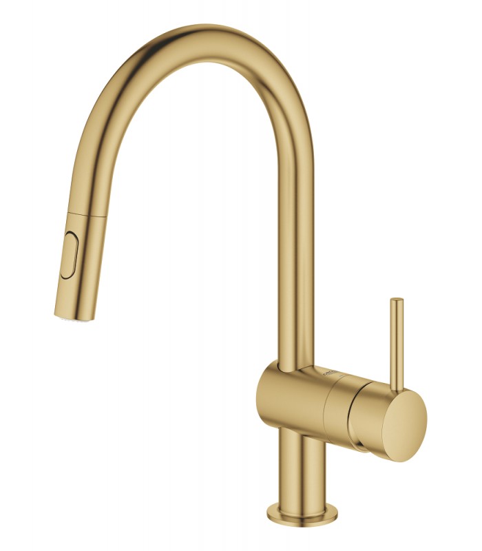 Compra online Grohe Minta Monomando de fregadero 1/2" Brushed cool sunrise (Oro cepillado) (32321GN2) en oferta al mejor precio