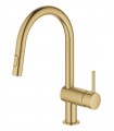 Grohe Minta Monomando de fregadero 1/2" Brushed cool sunrise (Oro cepillado) (32321GN2)