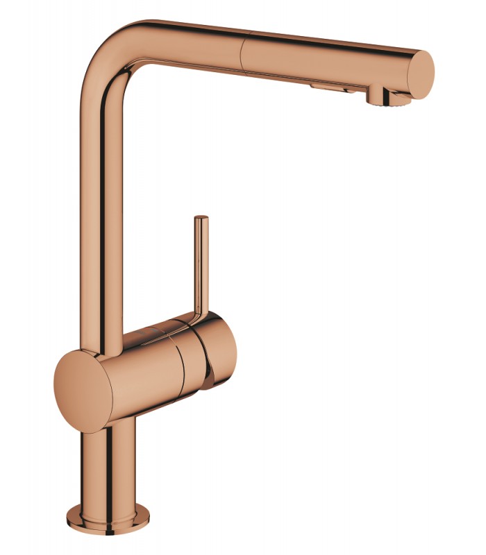 Compra online Misturador monocomando para lavatório Grohe Minta 1/2" Warm sunset (cobre brilhante) (30274DA0) en oferta al mejor precio