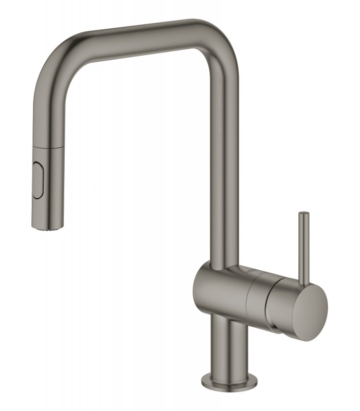Compra online Grohe Minta Monomando de fregadero 1/2" Brushed hard graphite (Grafito cepillado) (32322AL2) en oferta al mejor precio