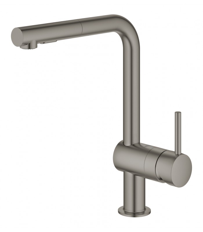 Compra online Misturadora monocomando para lava-loiça Grohe Minta 1/2" grafite duro escovado (30274AL0) en oferta al mejor precio