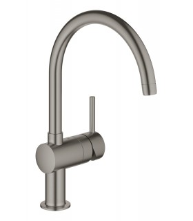 Misturador monocomando para lavatório Grohe Minta 1/2" grafite duro escovado (32917AL0)
