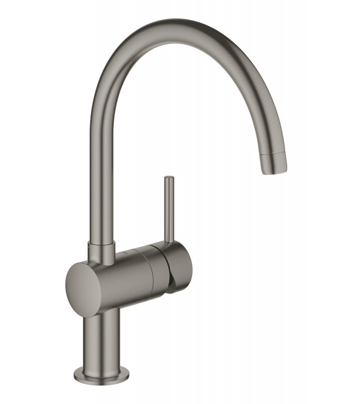 Compra online Misturador monocomando para lavatório Grohe Minta 1/2" grafite duro escovado (32917AL0) en oferta al mejor precio
