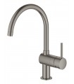 Misturador monocomando para lavatório Grohe Minta 1/2" grafite duro escovado (32917AL0)