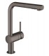 Grohe Minta Monomando de fregadero 1/2" Hard graphite (Grafito brillo) (30274A00)