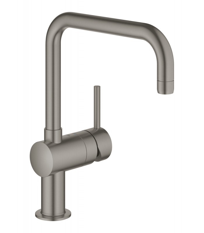 Compra online Grohe Minta Monomando de fregadero 1/2" Brushed hard graphite (Grafito cepillado) (32488AL0) en oferta al mejor precio