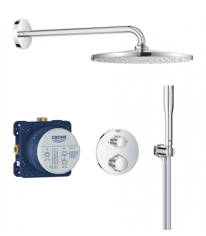 Compra online Conjunto de chuveiro de parede Grohe Precision Vitalio Rain Mono 310 cromado (34880000) en oferta al mejor precio