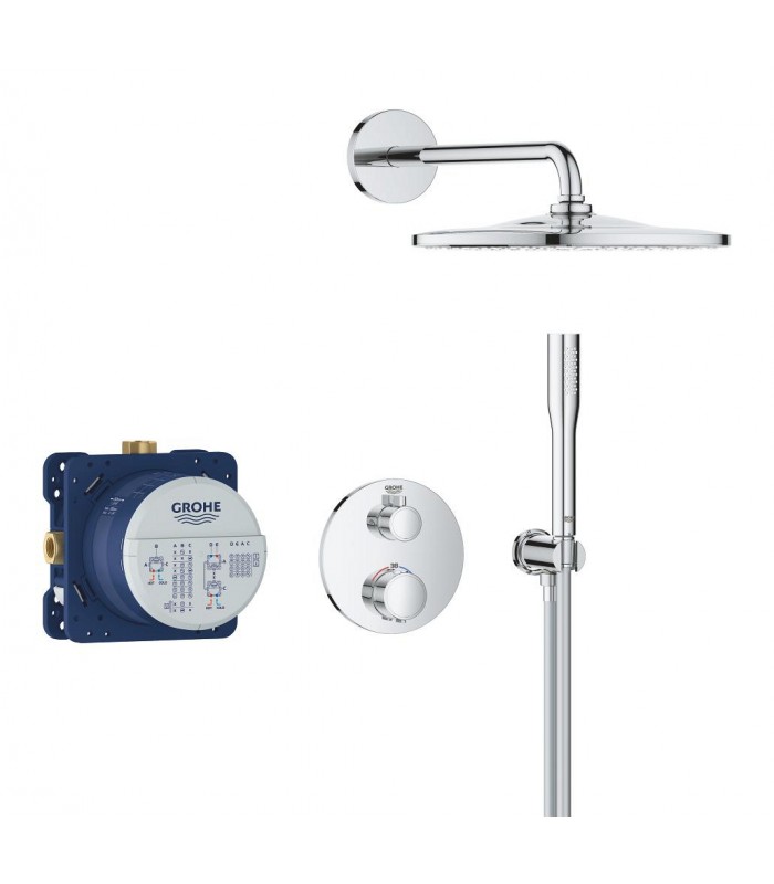 Compra online Conjunto de chuveiro de parede Grohe Precision Vitalio Rain Mono 310 cromado (34880000) en oferta al mejor precio