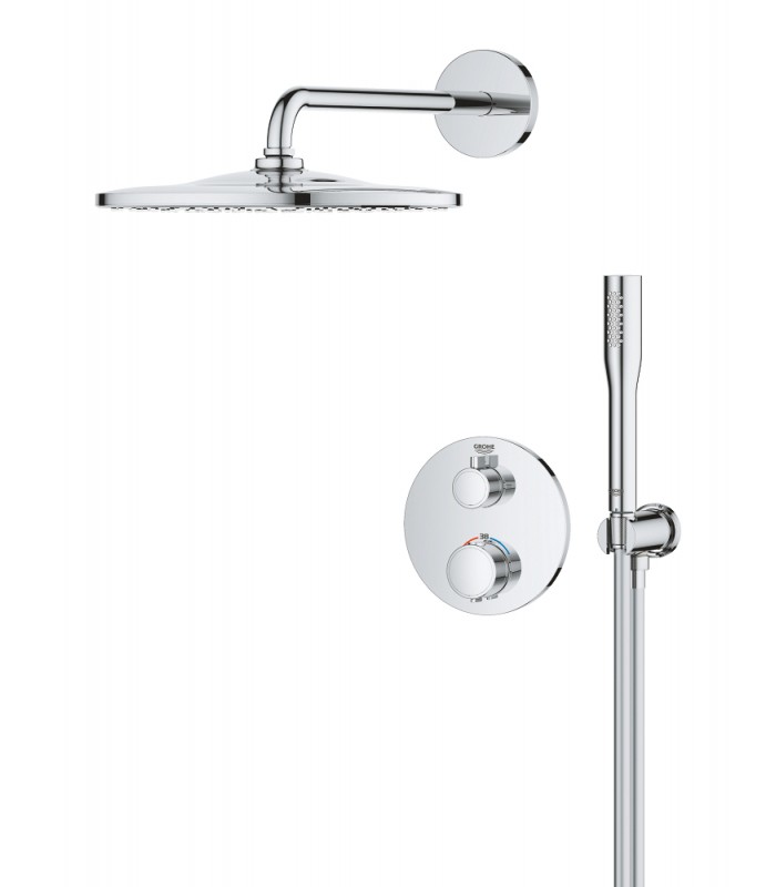 Compra online Conjunto de chuveiro de parede Grohe Precision Vitalio Rain Mono 310 cromado (34880000) en oferta al mejor precio