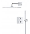 Conjunto de chuveiro de parede Grohe Precision Vitalio Rain Mono 310 Cube Chrome (34881000)