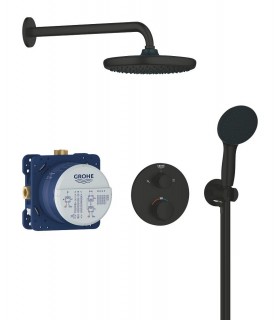 Grohe Precision Conjunto de ducha mural Vitalio Start 250 Negro mate (348832430)