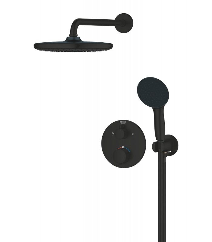 Compra online Grohe Precision Conjunto de ducha mural Vitalio Start 250 Negro mate (348832430) en oferta al mejor precio