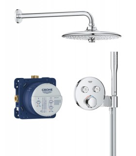 Conjunto de chuveiro de parede Grohe Precision SmartControl Vitalio Joy 260 Chrome (34878000)