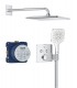 Conjunto de chuveiro de parede Grohe Precision SmartControl Vitalio Rain Mono 310 Cube Chrome (34876000)