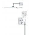Conjunto de chuveiro de parede Grohe Precision SmartControl Vitalio Rain Mono 310 Cube Chrome (34876000)