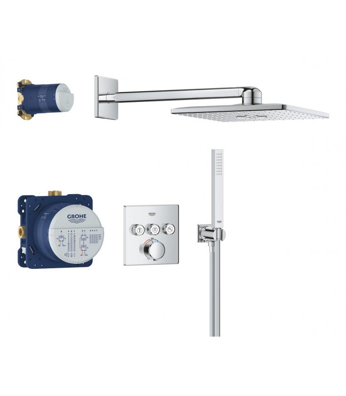 Compra online Grohe Precision SmartControl Conjunto de ducha mural Vitalio SmartActive 310 Cube Cromo (34875000) en oferta al mejor precio