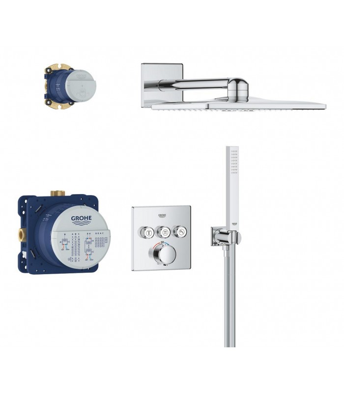 Compra online Grohe Precision SmartControl Conjunto de ducha mural Vitalio SmartActive 310 Cube Cromo (34875000) en oferta al mejor precio