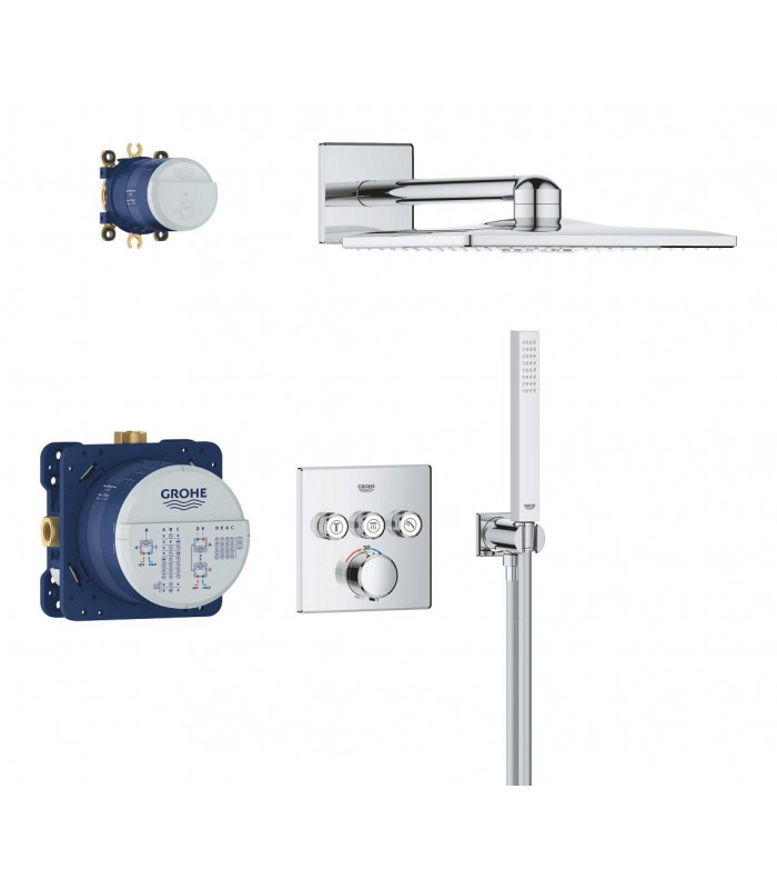 Compra online Grohe Precision SmartControl Conjunto de ducha mural Vitalio SmartActive 310 Cube Cromo (34875000) en oferta al mejor precio