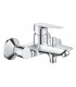 Misturador monocomando para banheira Grohe Start Edge 
e chuveiro 1/2" Cromado (23348001)