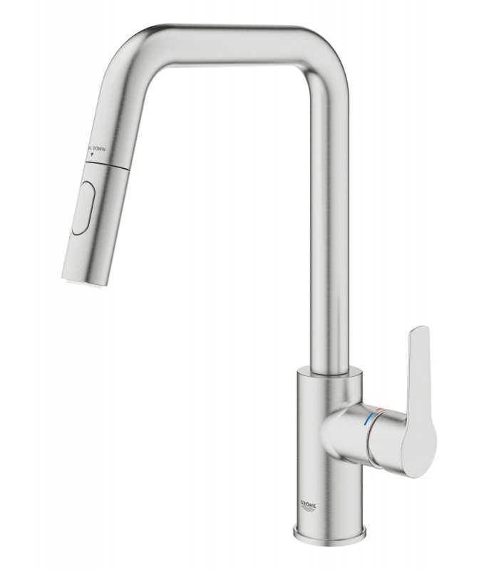 Compra online Misturadora monocomando para lava-loiça Grohe Start 1/2" Supersteel (30631DC0) en oferta al mejor precio