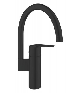 Grohe Start Monomando de fregadero 1/2" Negro mate (304692430)