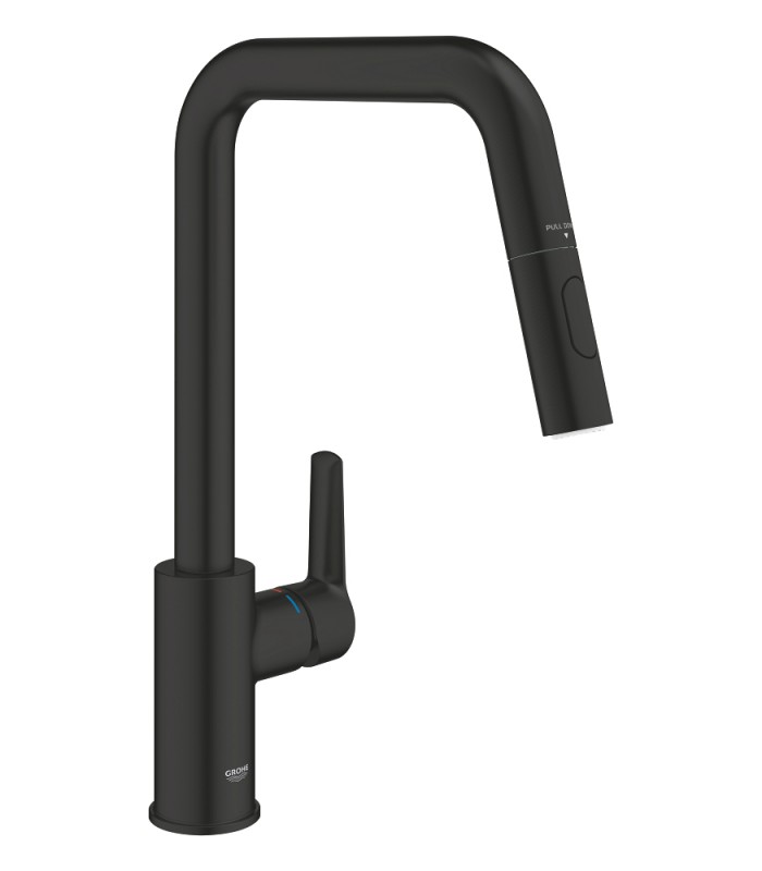 Compra online Grohe Start Monomando de fregadero 1/2" Negro mate (306312430) en oferta al mejor precio