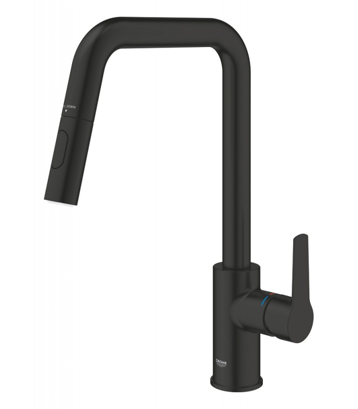 Compra online Grohe Start Monomando de fregadero 1/2" Negro mate (306312430) en oferta al mejor precio