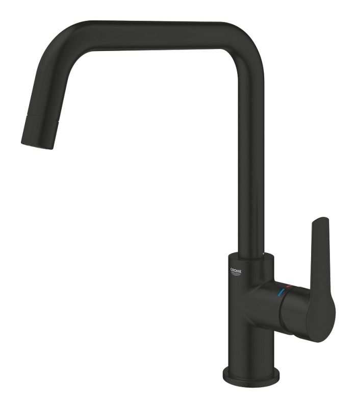 Compra online Grohe Start Monomando de fregadero 1/2" Negro mate (304702430) en oferta al mejor precio