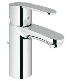 Misturador monocomando para lavatório Grohe Wave Cosmopolitan 1/2"
Tamanho S Cromado (23231000)