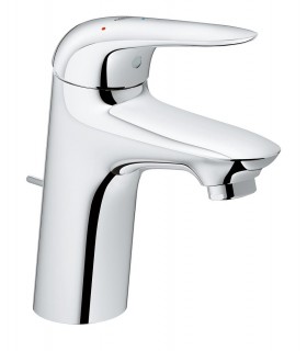 Misturador monocomando para lavatório Grohe Wave 1/2"
Tamanho S Cromado (23581001)