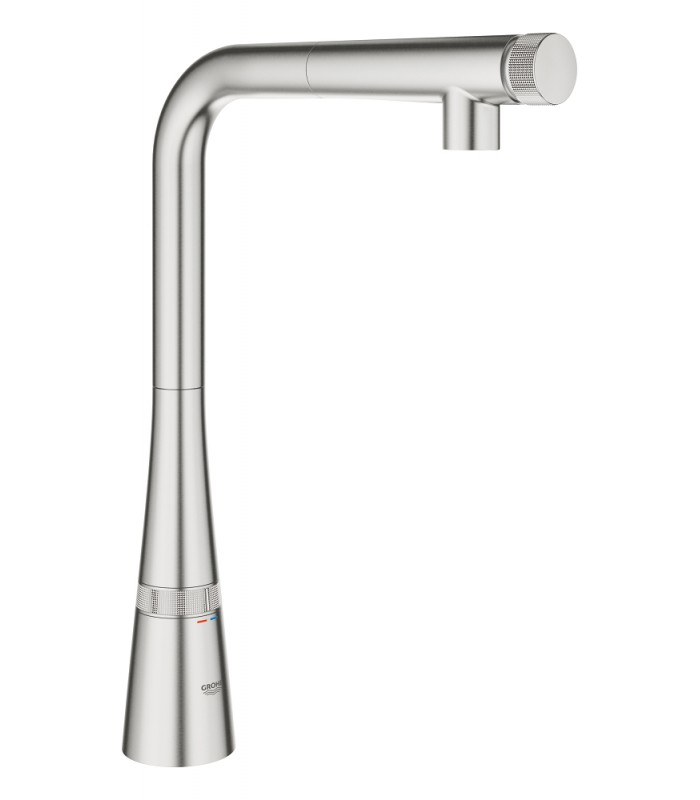Compra online Grohe Zedra SmartControl Monomando de fregadero con SmartControl integrado Supersteel (31593DC2) en oferta al mejor precio