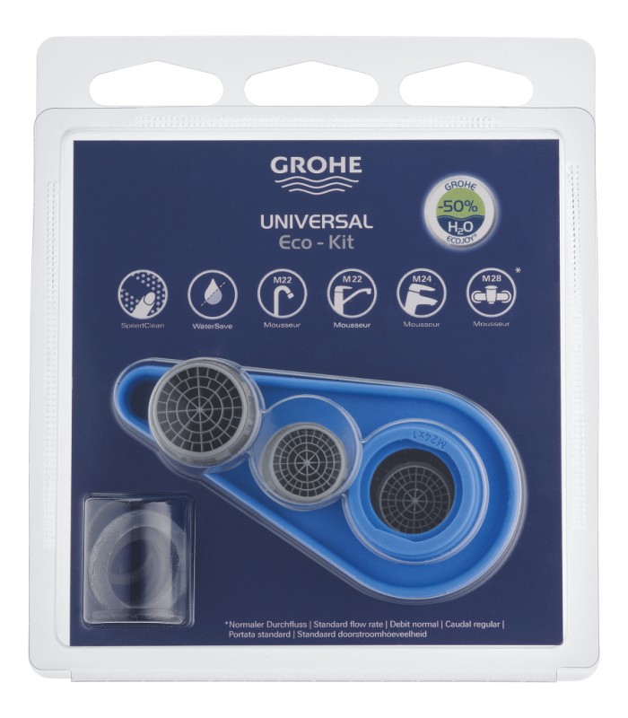 Compra online Kit de economia de água Grohe cromado (40532000) en oferta al mejor precio