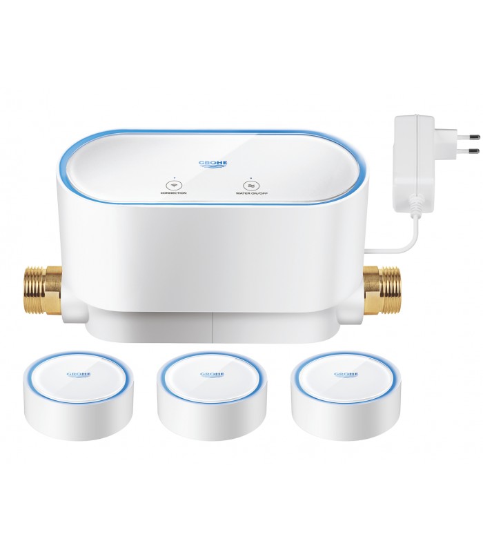 Compra online Grohe GROHE Sense kit Control de agua inteligente + 3 x Sensores de agua inteligentes blanco (22502LN1) en oferta al mejor precio