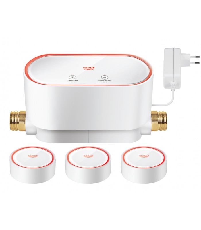 Compra online Grohe GROHE Sense kit Control de agua inteligente + 3 x Sensores de agua inteligentes blanco (22502LN1) en oferta al mejor precio