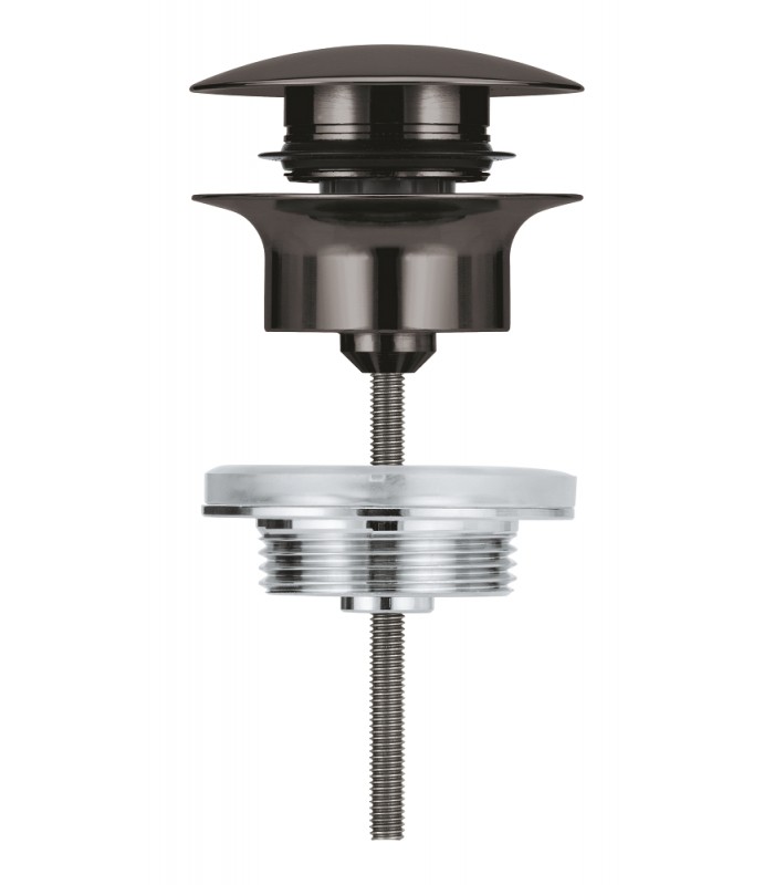 Compra online Grohe Válvula de desagüe con push-open Hard graphite (Grafito brillo) (65807A00) en oferta al mejor precio