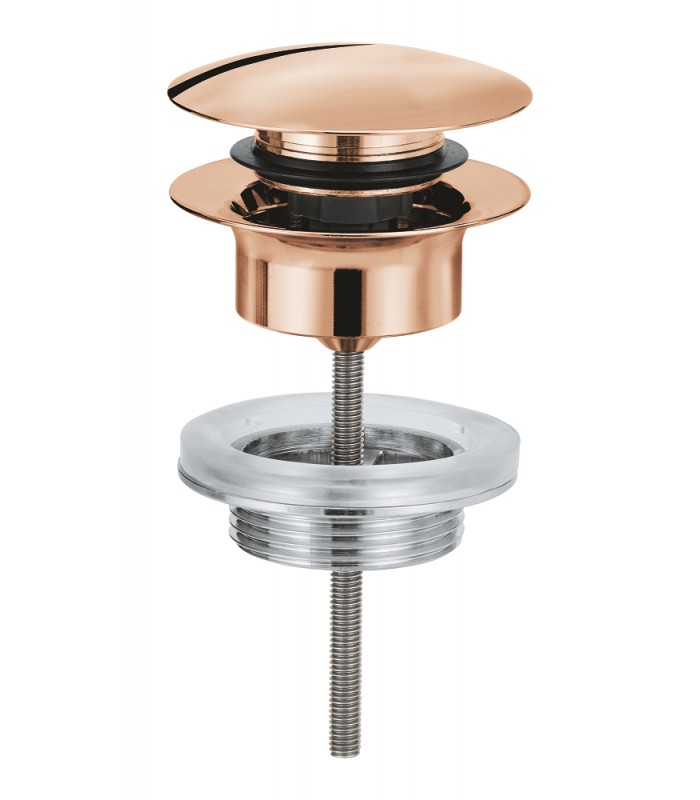Compra online Grohe Válvula de desagüe con push-open Warm sunset (Cobre brillo) (65807DA0) en oferta al mejor precio