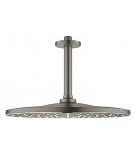 Grohe Rainshower Mono 310 Ducha de techo con brazo 142 mm, 1 chorro Brushed hard graphite (Grafito cepillado) (26560AL0)