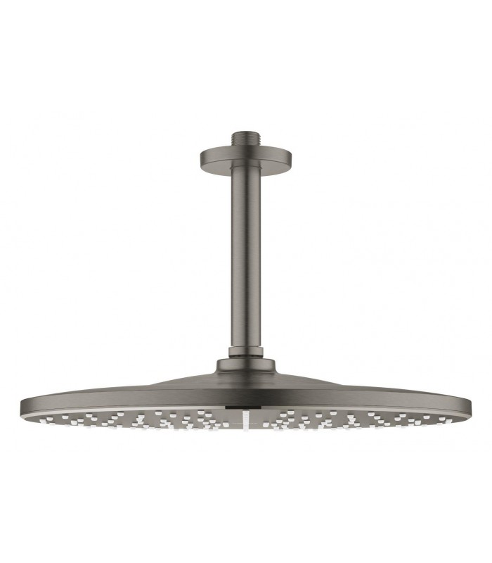 Compra online Chuveiro de teto Grohe Rainshower Mono 310 com braço 142 mm, 1 jato Grafite duro escovado (26560AL0) en oferta al mejor precio