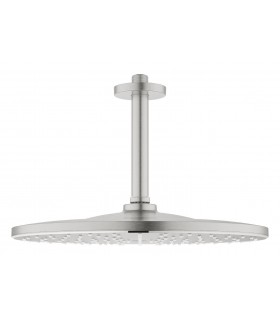 Chuveiro de teto Grohe Rainshower Mono 310 com braço 142 mm, 1 jato Supersteel (26560DC0)