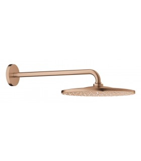 Grohe Rainshower Mono 310 Chuveiro de cabeça com braço 422 mm, 1 jato Pôr do sol quente escovado (cobre escovado) (26558DL0)