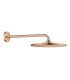 Grohe Rainshower Mono 310 Chuveiro de parede com braço 422 mm, 1 jato Pôr do sol quente (cobre brilhante) (26558DA0)